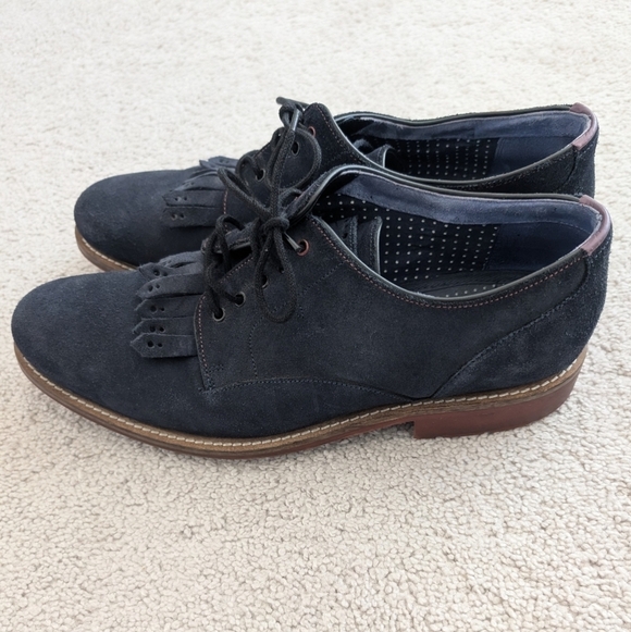 Ted Baker London TICH 2 Blue Suede Derby Shoes Men\'s Size 11.5 Business Office main image 9